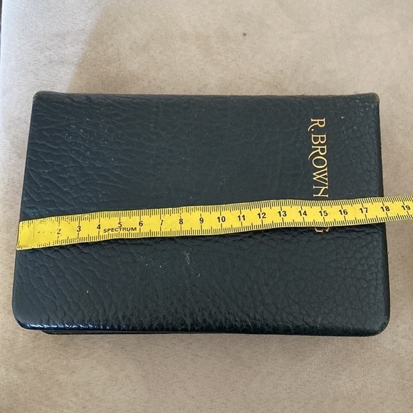 POEMS of Robert browning leather bond 1925 black textured gilt page edges - Picture 11 of 12